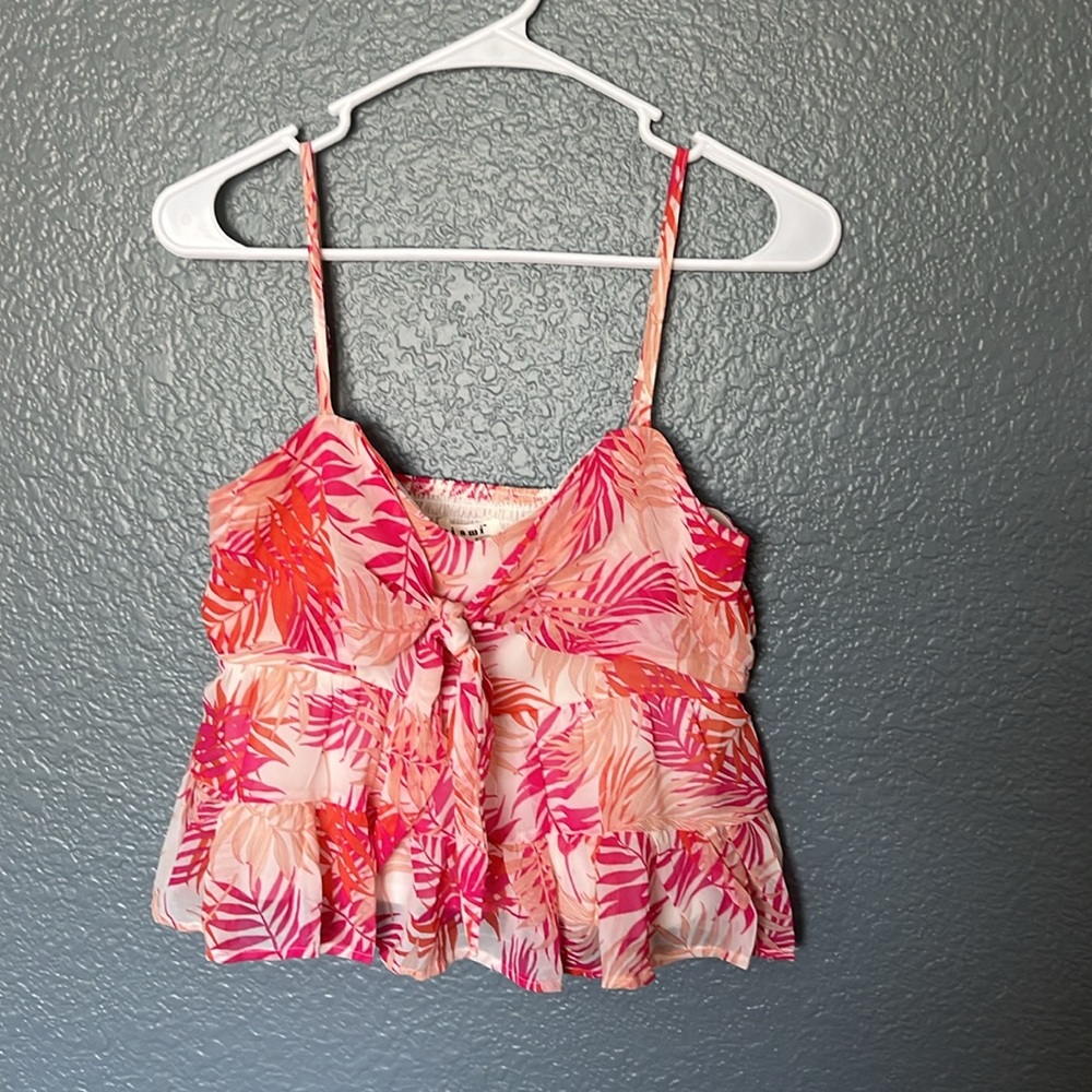 || NWT || Francesca’s Miami Spaghetti Strap Blouse • Size Small